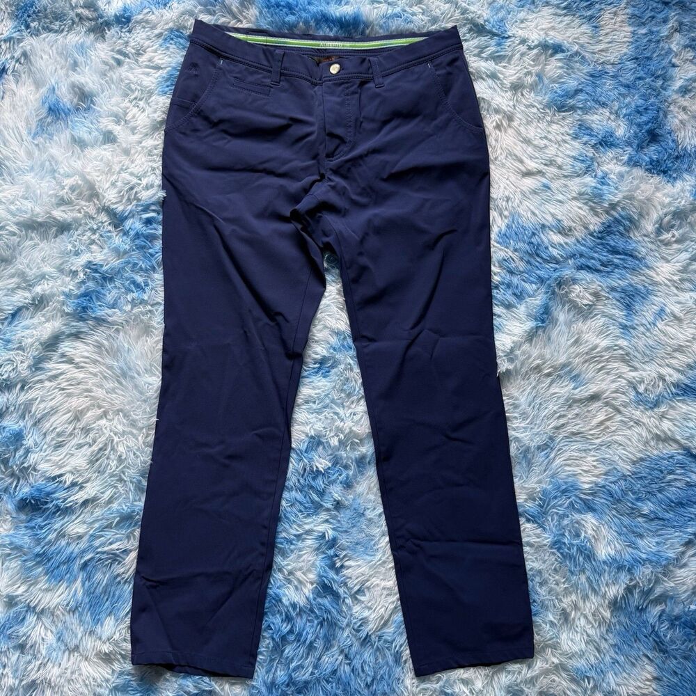 Alberto Golf Rookie Navy Blue Performance Pants Mens 37x30 3xDRY